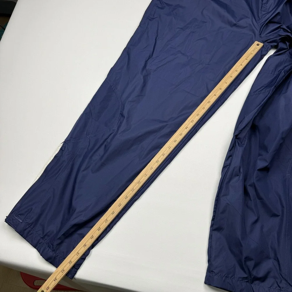 Y2K Adidas ClimaProof Wind Pants Mens 2XL Blue Track Elastic Waist Lined